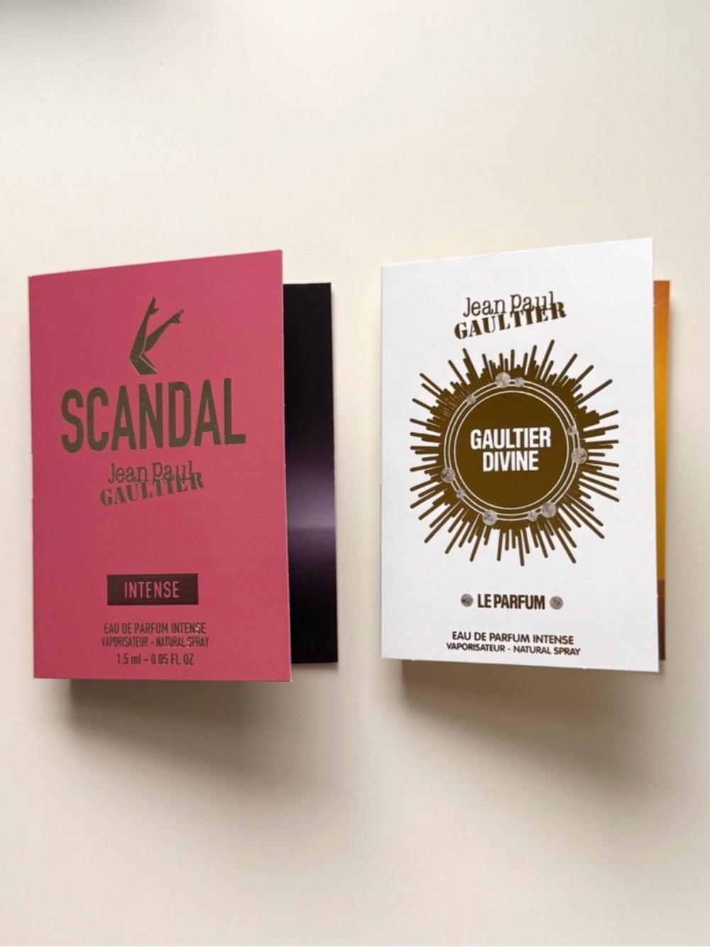 Jean Paul Gaultier Scandal and Gaultier Divine Samples